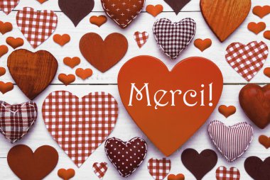 Merci ile Kahverengi Kalp Doku Teşekkür Ederim Anlamına Gelir