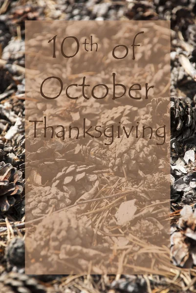 Vertical Autumn Card, October Thanksgiving — Stock Photo, Image