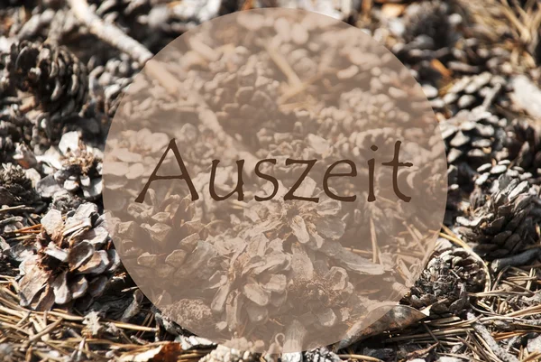 Autumn Greeting Card, Auszeit Means Relax — Stock Photo, Image