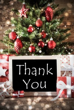 Bokeh Etkisi ile Noel Ağacı, Teşekkür Ederim