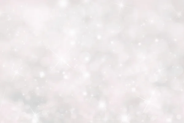星とボケ、ピンク色のクリスマスの背景 — ストック写真