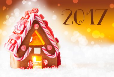 Gingerbread House, Altın Arka Plan, Metin 2017