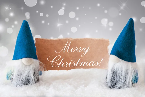 Голубые галстуки с открыткой, поздравляем с Рождеством — стоковое фото
