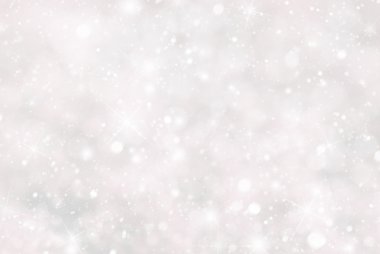 Snwoflakes, Bokeh ve yıldız, pembe renkli Noel arka plan