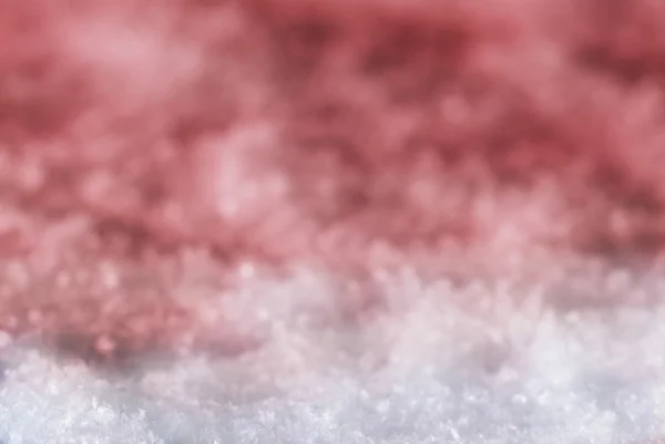Czerwone Boże Narodzenie tło ze śniegiem — Zdjęcie stockowe