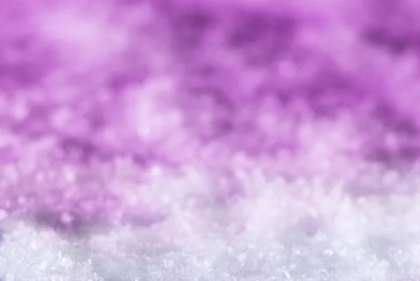 Pink Christmas Background With Snow — Stock Photo, Image