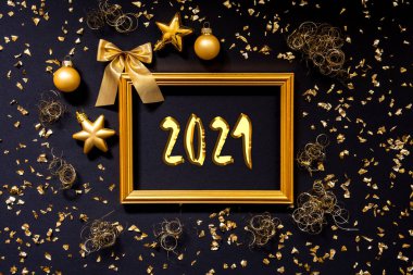 Çerçeve, Altın Parıltı Noel Süslemesi, Balo, Metin 2021