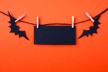 Cadılar Bayramı arka plan boş etiketi