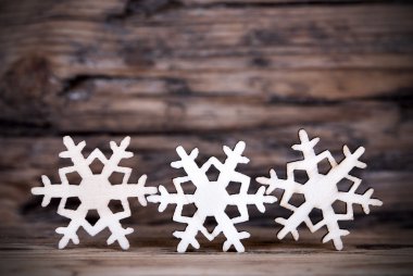 Ahşap II üç kar taneleri