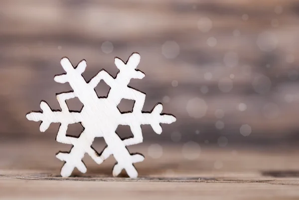 Schneeflocke mit Bokeh — Stockfoto