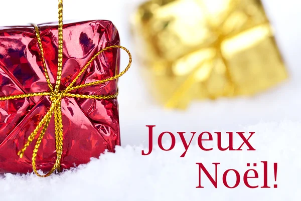 Joyeux noel na sněhu — Stock fotografie