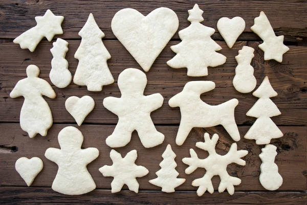 Biscotti all'acqua su sfondo di legno — Foto Stock