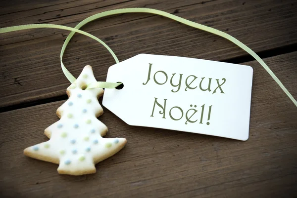 Boże Narodzenie etykiety z joyeux noel — Zdjęcie stockowe