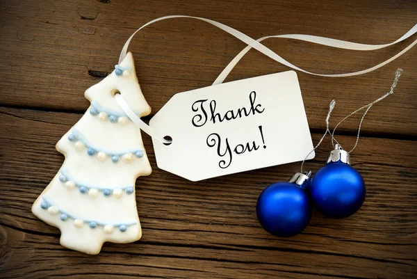 Christmas Background with Thank You — Stock Photo, Image