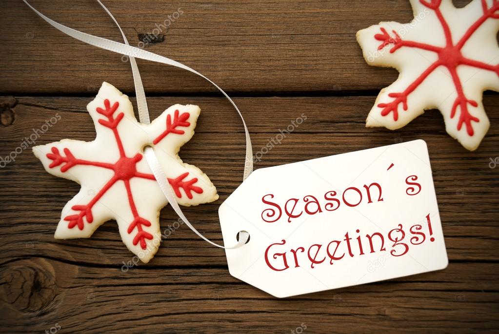 Seasons Greetings with Christmas Star Cookies