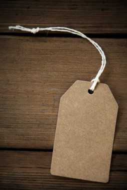 Kopya alanı için boş etiket yakın çekim