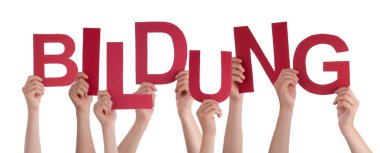 Almanca kelime Bildung anlamına gelir eğitim tutan insanlar