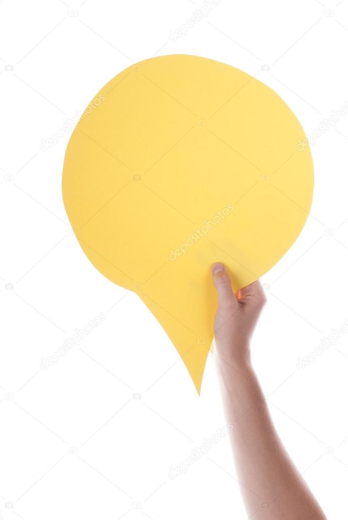 Yellow Empty Speech Balloon