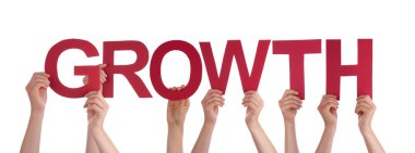 Pek çok kırmızı düz Word büyüme tutan elleriyle