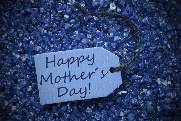 Пурпурные камни с лейблом Happy Mothers Day — стоковое фото