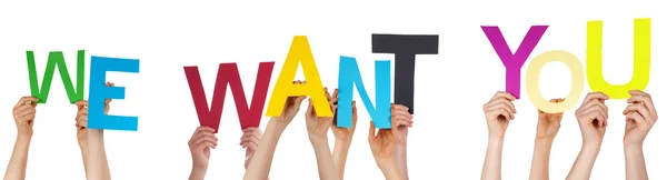 Renkli kelime tutan elleriyle istiyoruz