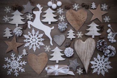 Many Christmas Decoration,Heart,Snowflakes,Star,Present,Reindeer