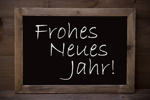 Chalkboard With Frohes Neues Jahr Means Happy New Year — ストック写真