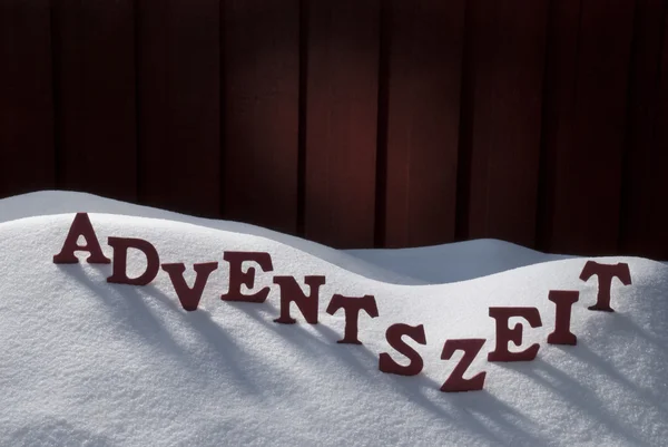 German Adventszeit Means Christmas Time On Snow — 스톡 사진