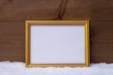Frame With Copy Space On Snow