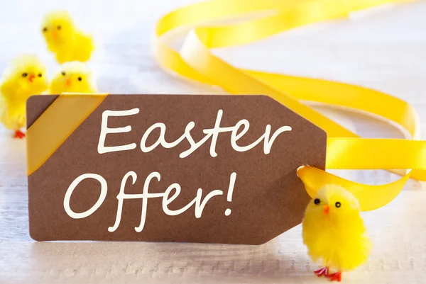 Label With Chicks, Text Easter Offer — Stock fotografie