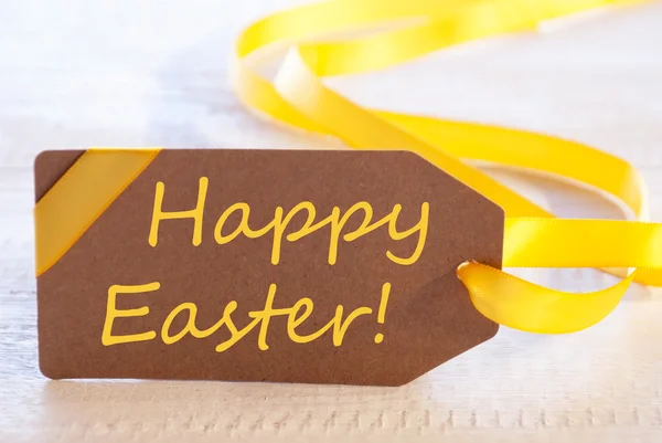 Label With Text Happy Easter — Stok fotoğraf