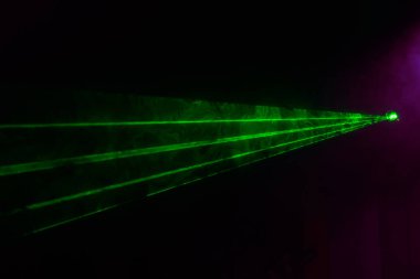 Duman için yeşil lazerler