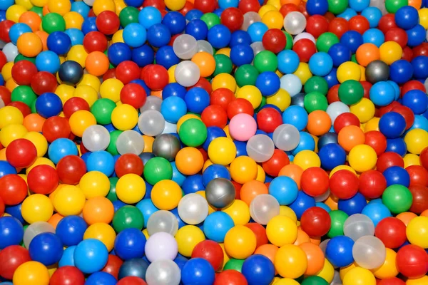Large Number Toy Balls Different Color Background — Stock Photo, Image