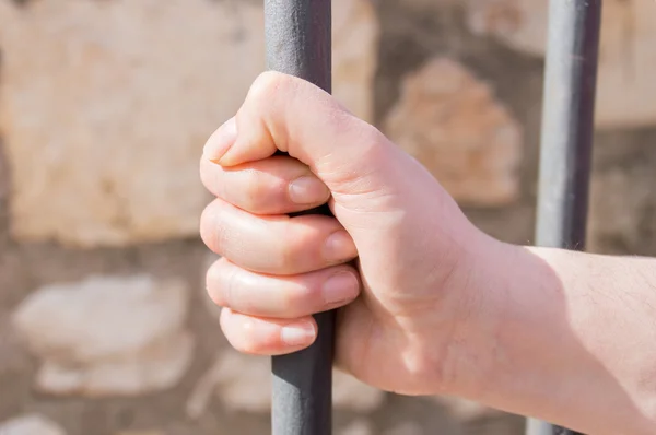 Held back at the prison — Stock Photo, Image