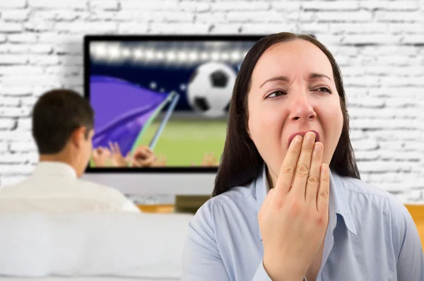 Football bores me — Stock Photo, Image