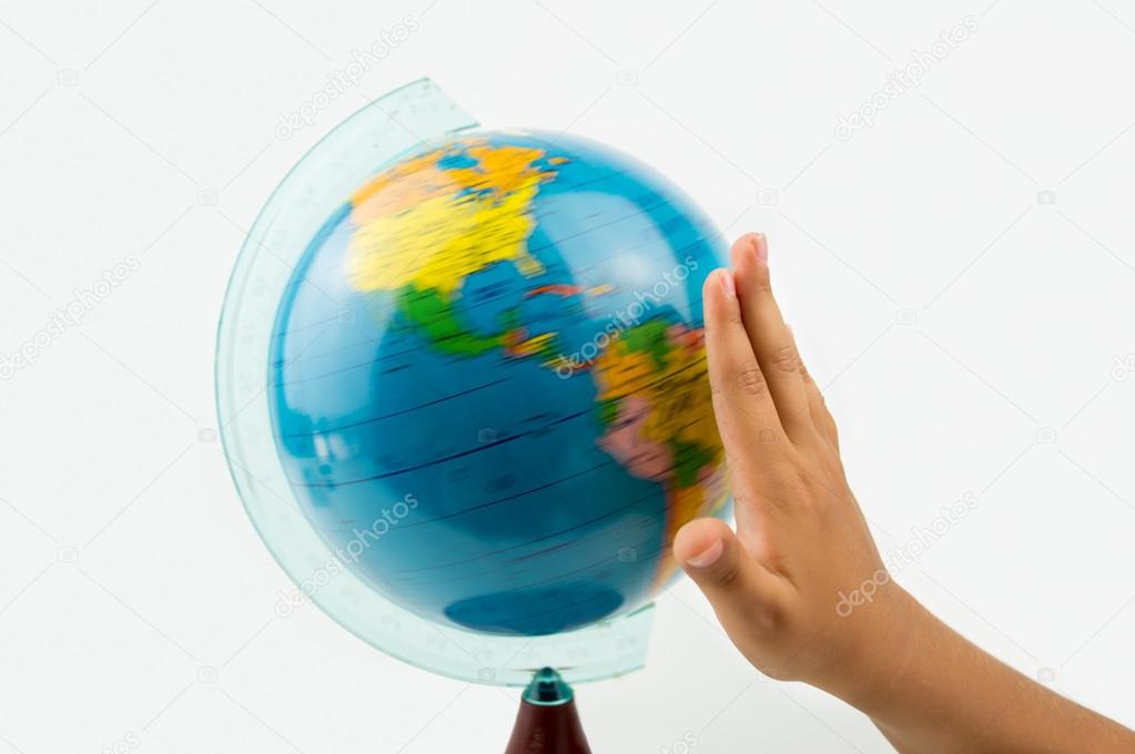turn around the globe world