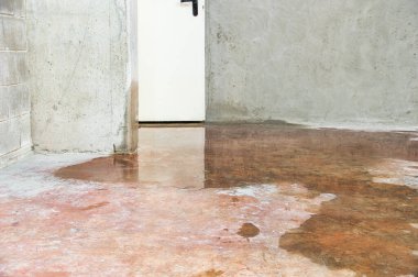 Bodrumdaki su hasarı tıkanmış hijyenik drenajdan kaynaklanıyor.