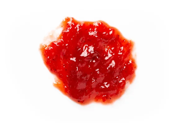 Raspberry Jam Spread Isolated White Background — Stock Photo, Image