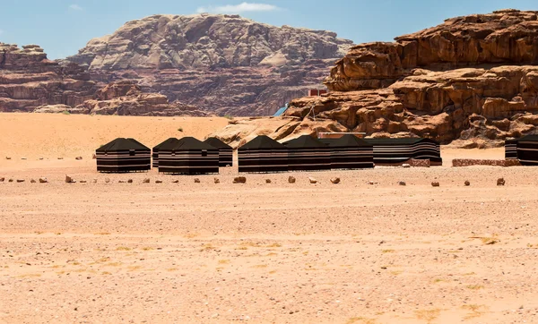 Табір у Wadi Rum — стокове фото