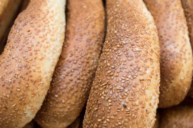 sesam ile tipik Arap ekmek simit