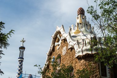 Park Guell Barcelona İspanya Antonio Gaudi tarafından