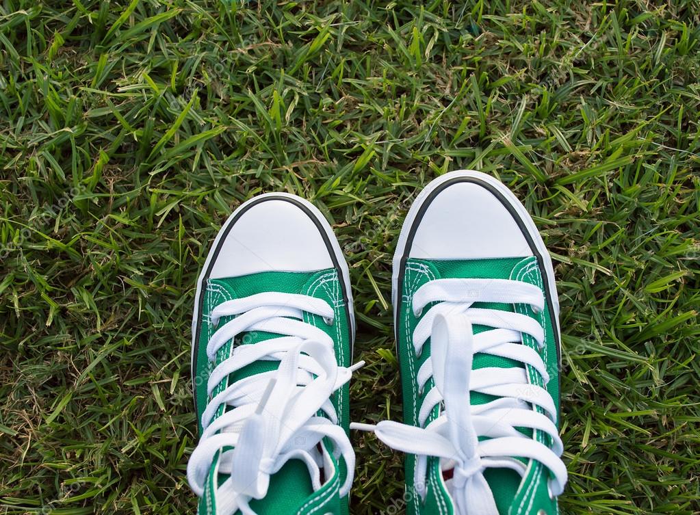 green shoes