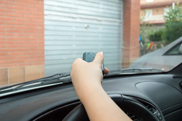 Controle uit de auto te drukken — Stockfoto