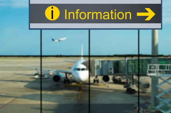 Information på flygplats — Stockfoto