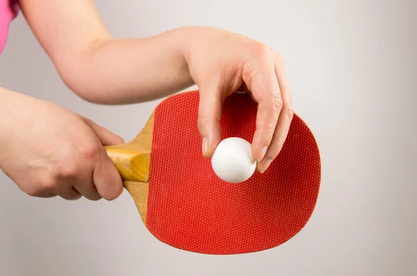 Servicio de tenis de mesa — Foto de Stock