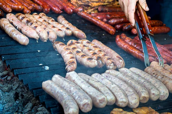 Saucisses barbecue — Photo