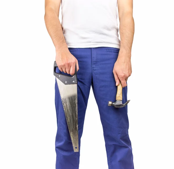 Carpenter ready to work — Stock Photo, Image