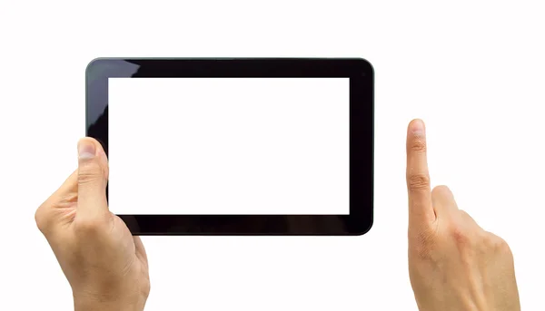 Man bedrijf digitale tablet pc — Stockfoto