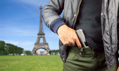 murderer in Paris clipart