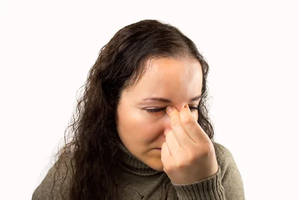 Dolor de cabeza y estrés en el trabajo — Foto de Stock